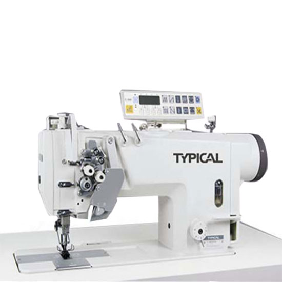 چرخ خیاطی دو سوزن دو ماکو استپ دارکامپیوتری تیپیکال GC9750